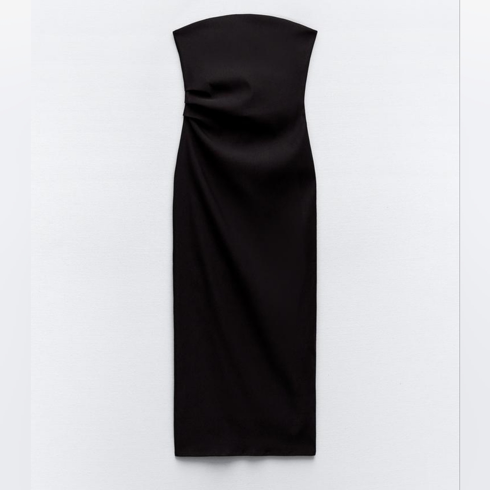 Strapless Midi Dress